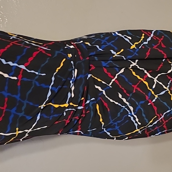 Anne Klein women's small  Faux-Wrap sleeveless knee length dress NWT - Picture 2 of 11